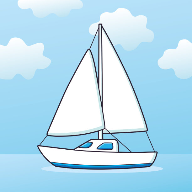 海上的帆船或游艇图片下载