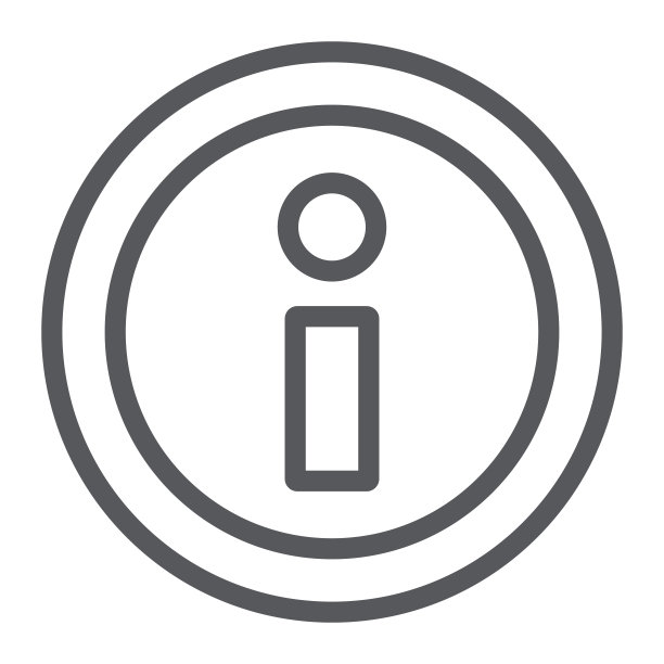 信息线性图标，帮助和通知，信息符号，矢量图形，白色背景上的线性图案图片下载