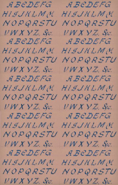 仿古字母印刷系列图片下载