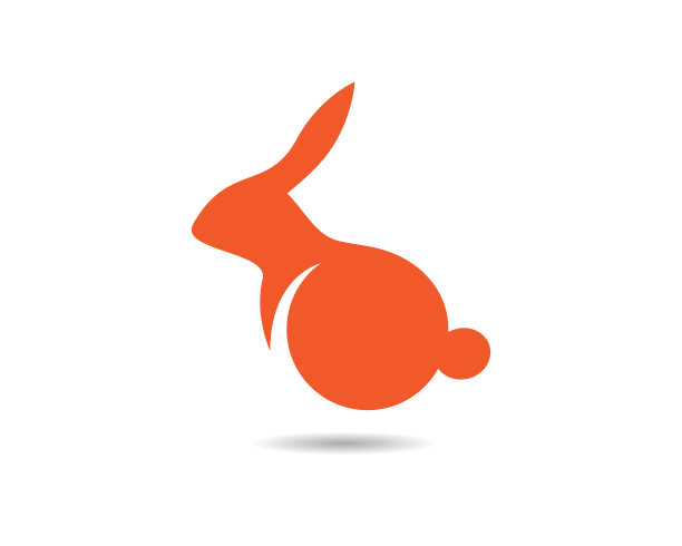 兔子矢量图标插图设计图片下载