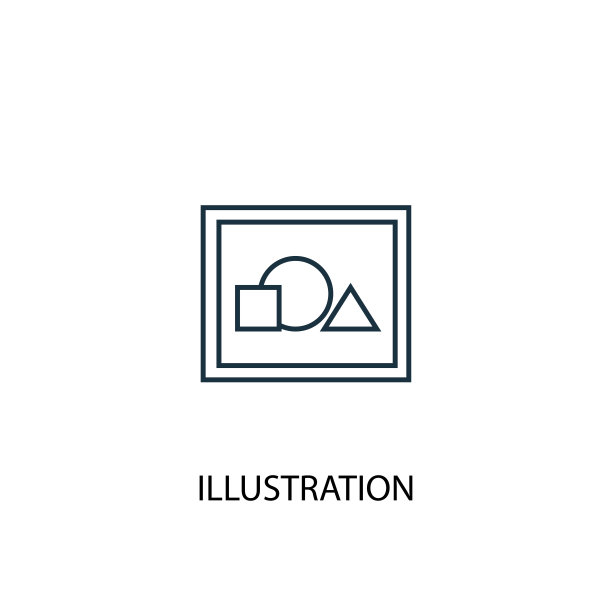 插图概念线图标。简单元素说明。插图概念轮廓符号设计。可以用于网页和手机的UI/UX吗图片下载