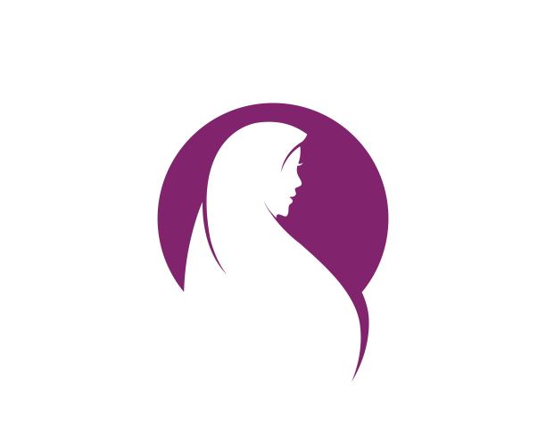 穆斯林头巾矢量图图片下载