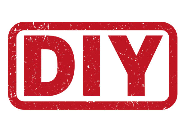 红色DIY自己做橡皮图章打印图片下载
