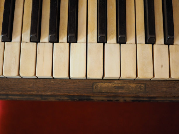 钢琴键盘键的细节图片下载