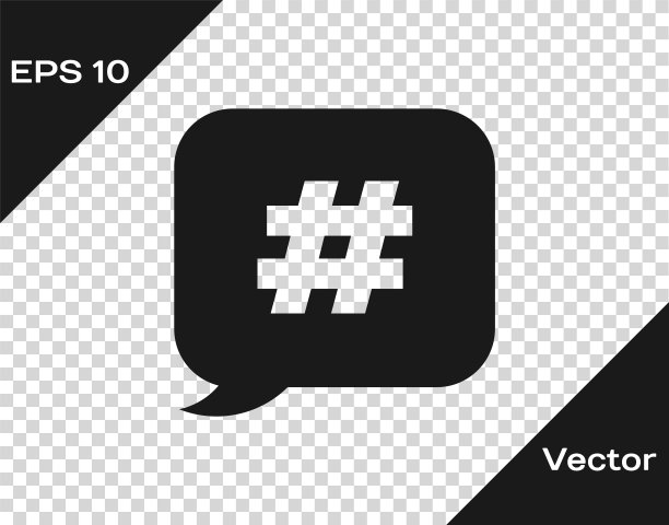 灰色标签语音气泡图标孤立在透明的背景。数字符号概念，社交媒体营销，微博。矢量图图片下载