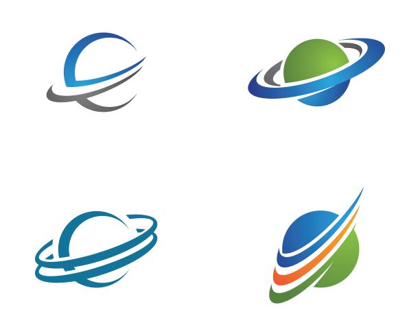 行星地球仪图标矢量设计图片下载