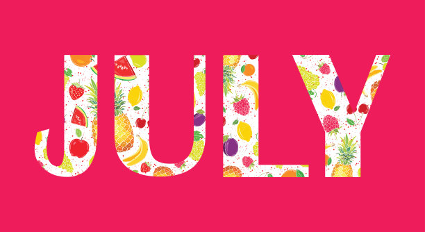 7月。矢量图图片下载