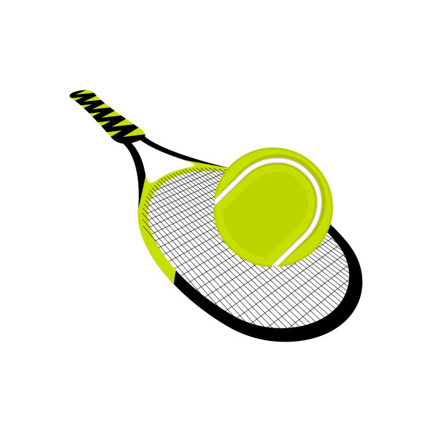 带球的孤立网球拍图片下载
