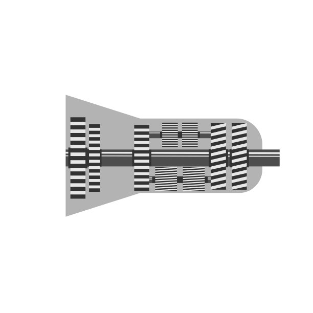 小车传动，孤立矢量图形图片下载