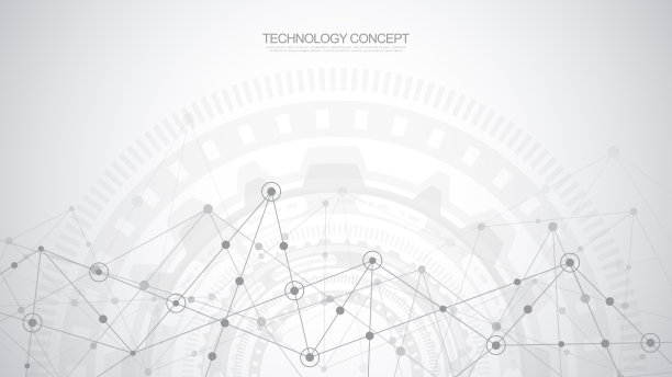 抽象丛背景连接点和线。全球网络连接，数字技术和通信概念。图片下载
