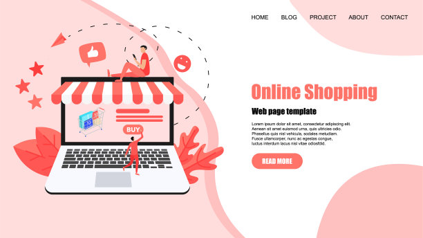 概念，购买网上商店。网站登陆网页模板图片下载