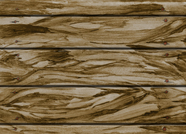 木制背景。水彩素材图片