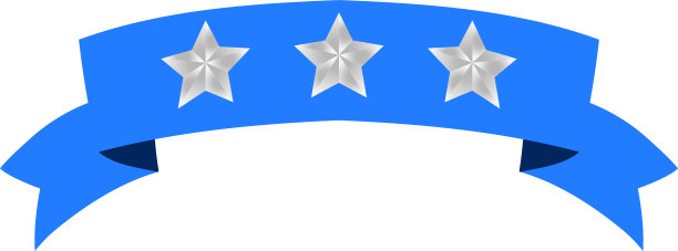 插图的三星蓝色标题丝带图片下载