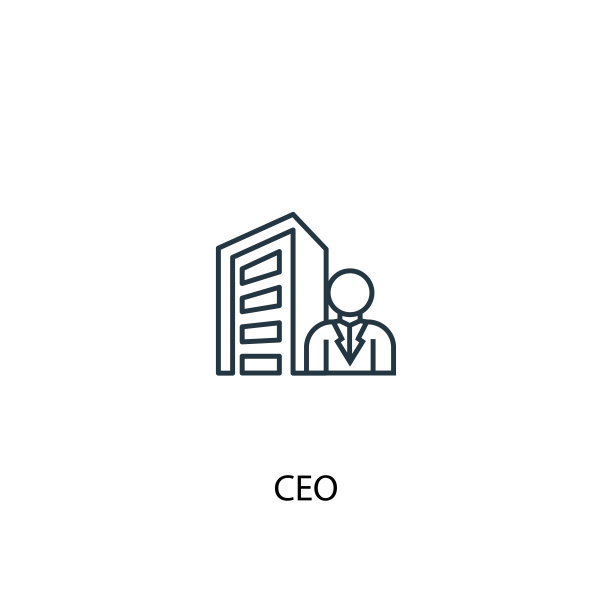 首席执行官概念线图标。简单元素说明。CEO概念轮廓符号设计。可以用于网页和手机的UI/UX吗图片下载