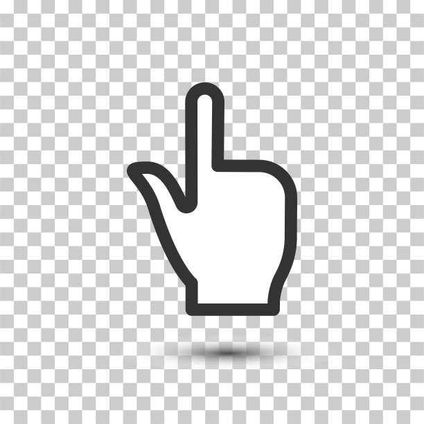 矢量网页点击隔离图标。手工选择符号。用于设计，网站设计，标志，应用程序，UI。图片下载