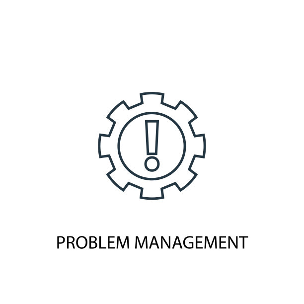 问题管理概念线性图标。可用于Web和移动UI/UX图片下载