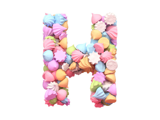 酥皮彩色字体图片下载