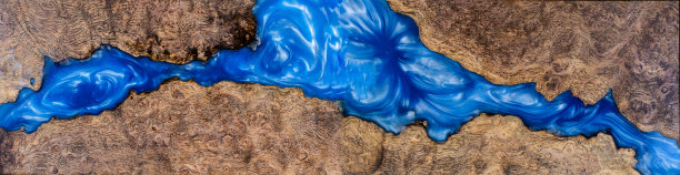 浇注环氧树脂稳定柿子树瘤木抽象艺术背景全景图图片下载