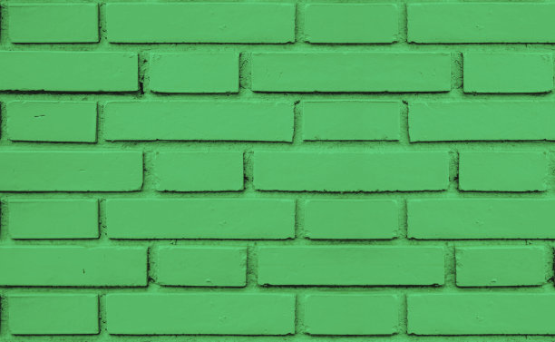 绿色砖墙纹理无缝图片下载