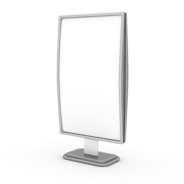 广告摊位、横幅展示。孤立在白色背景。图片下载