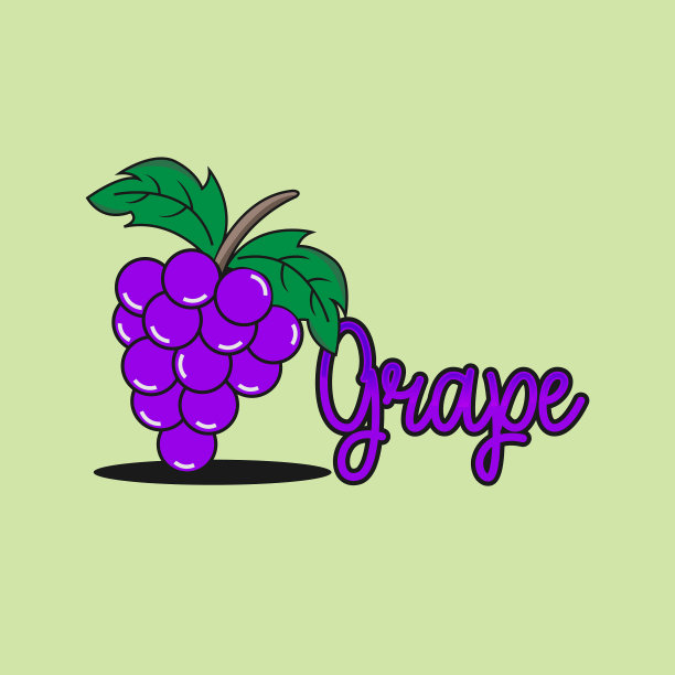 矢量酒图标与绿色背景。现代设计风格的葡萄酒图标图片下载