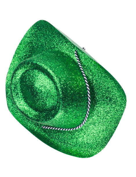 绿色嘉年华帽孤立图片下载