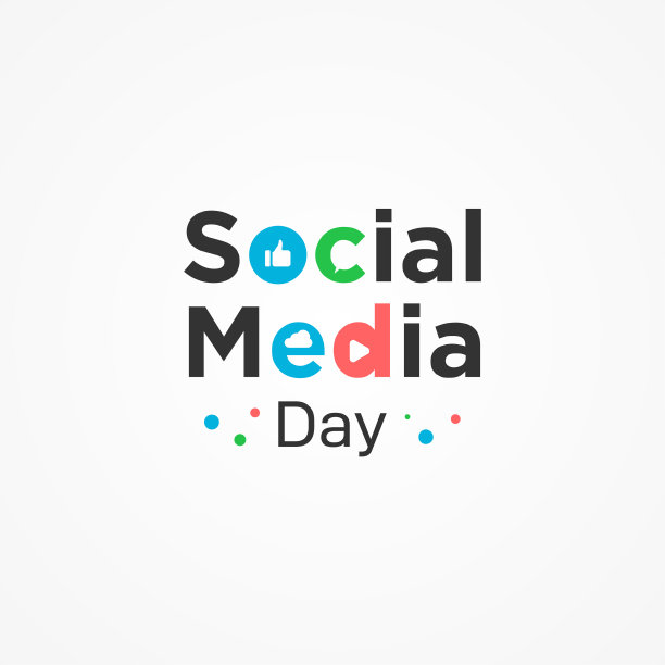 社交媒体日向量设计模板图片下载