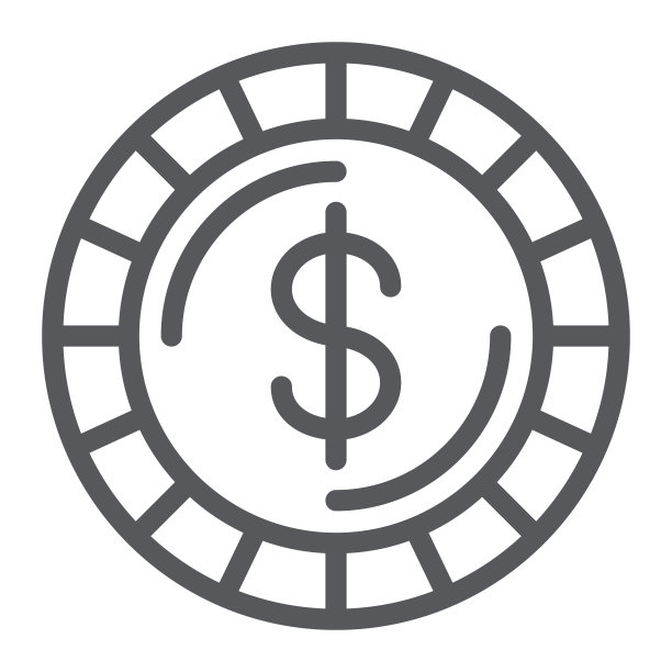 硬币线性图标，金融和货币，美分符号，矢量图形，白色背景上的线性图案。图片下载