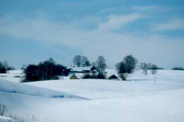 立陶宛油田冬季图片下载