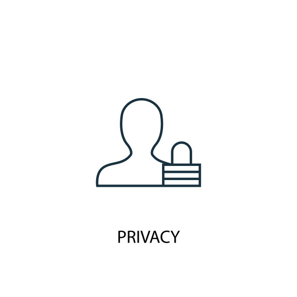 隐私概念线条图标。可用于Web和移动UI/UX图片下载