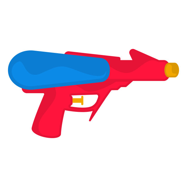 儿童彩色水枪玩具图片下载