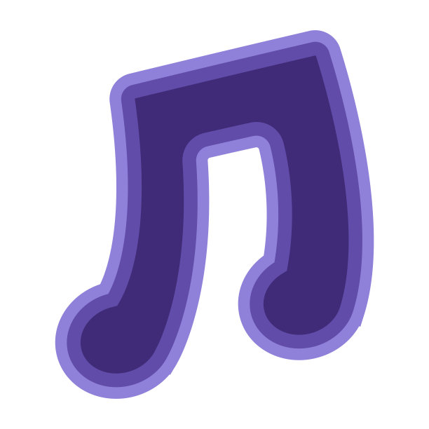 白色背景上孤立的音乐音符图片下载