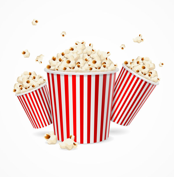 逼真的3d详细的玉米桶集。向量图片下载