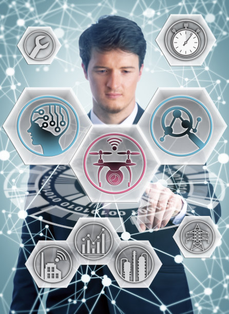 人工使用无人机和人工智能检查资产图片下载