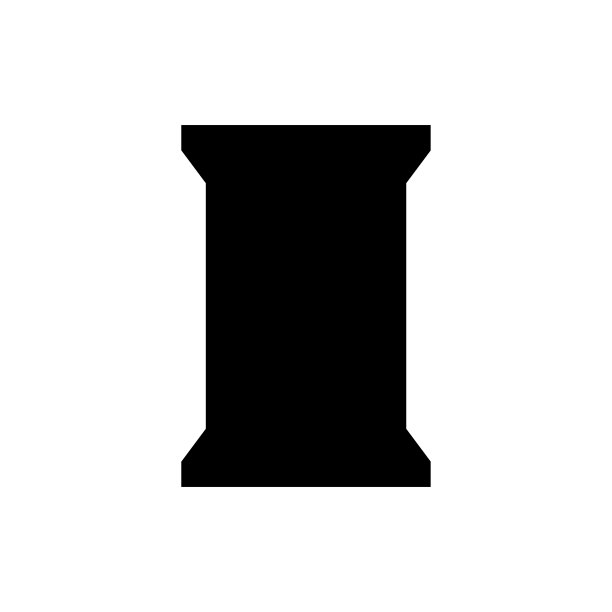 黑色裁缝线筒管图标隔离。向量illustraton。图片下载