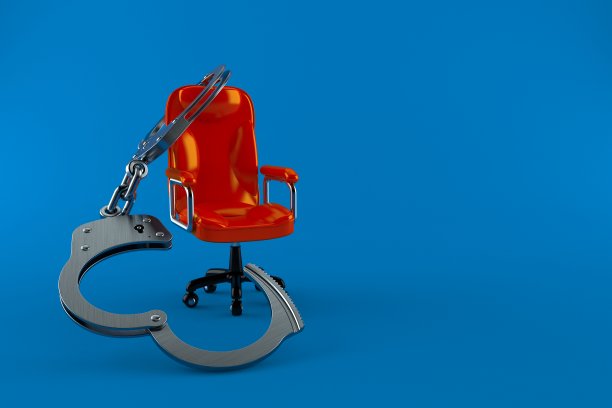 带着手铐的商务椅图片下载