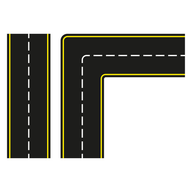 道路建设。无缝沥青路孤立在白色背景。矢量插图。图片下载