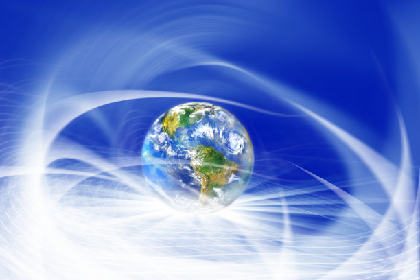 概念上的近距离世界地图地球仪在散焦抽象光图片下载