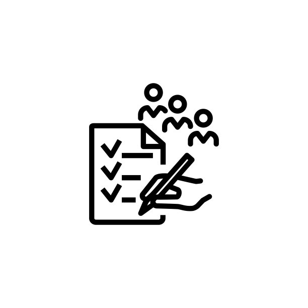 人物调查线图标图片下载