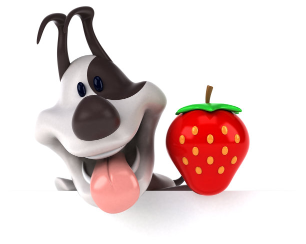 有趣的狗- 3D插图图片下载