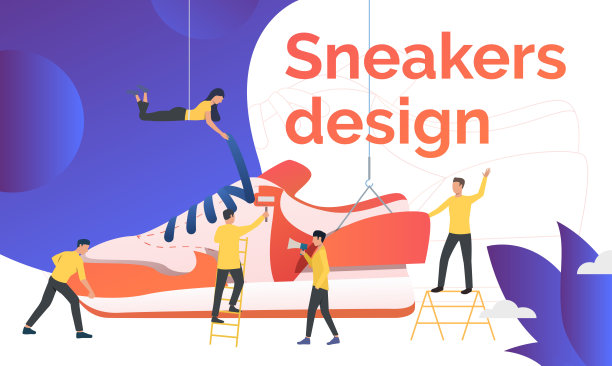 运动鞋设计演示幻灯片模板图片下载