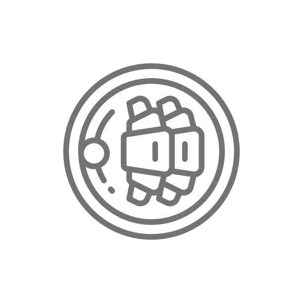 盘子里的牛角面包，法式早餐线性图标图片下载