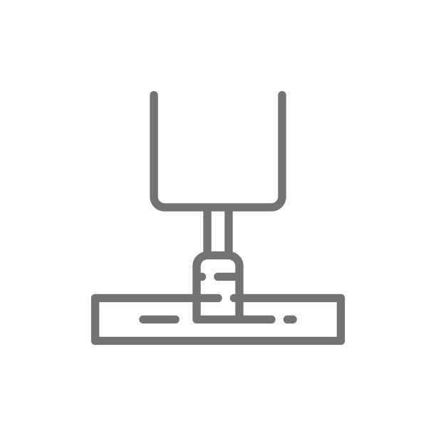 美式足球门柱，游戏设备线图标。图片下载