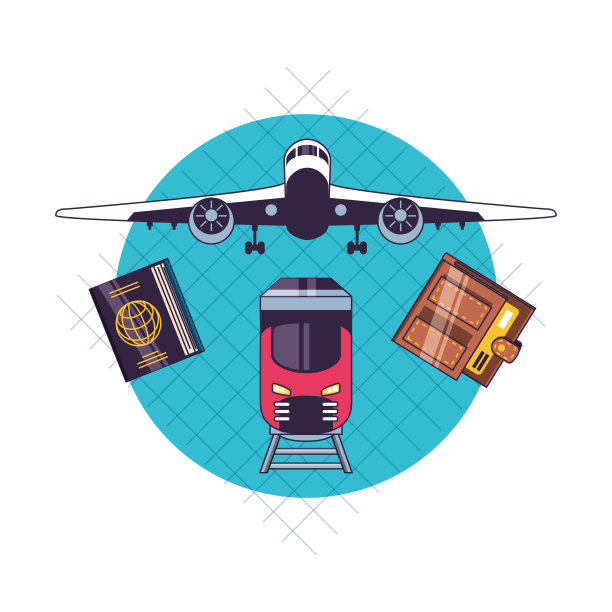 孤立旅行图标集设计图片下载