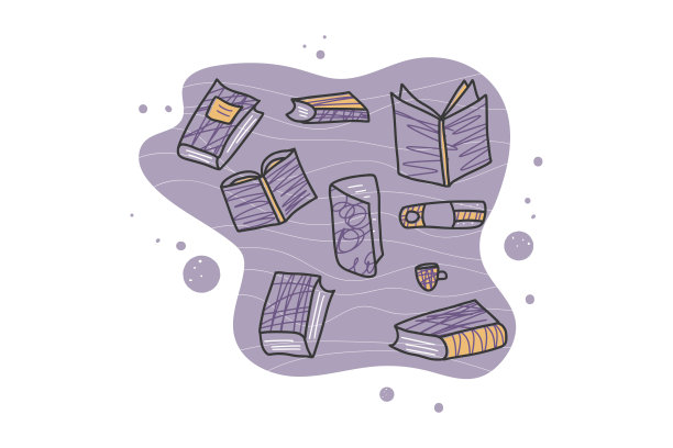 书的概念。矢量插图涂鸦风格。图片下载