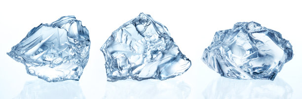 碎冰孤立图片下载