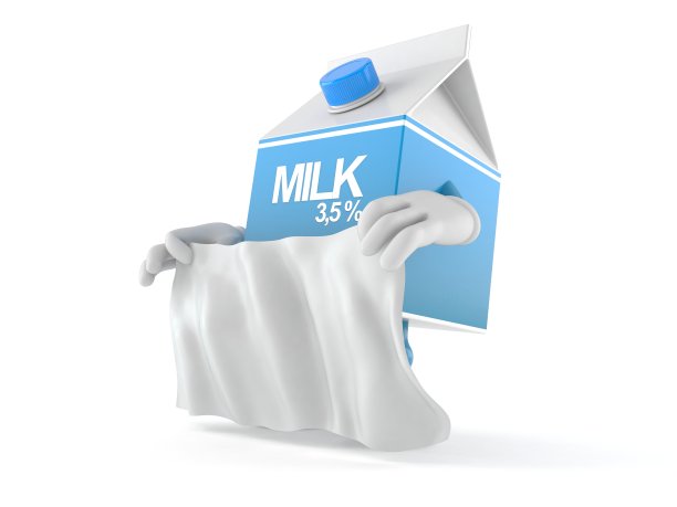 牛奶盒字符持有白色sheet图片下载