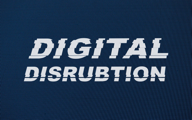 LED屏幕上的数字干扰文本故障。图片下载