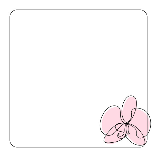 框架与蝴蝶兰花图片下载