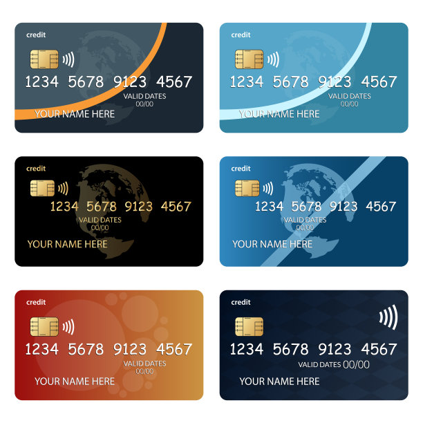 信用卡风格矢量设计插图孤立在白色的背景图片下载